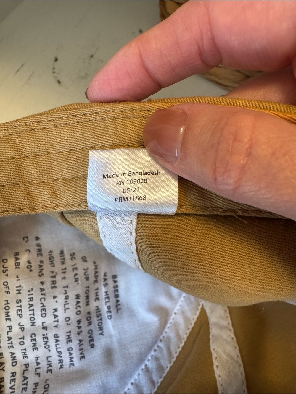 Joanna Gaines Silos Embroidered Baseball Cap in Tan - Picture 5 of 7